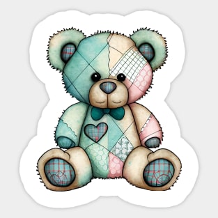 Watercolor Teddy Bear #2 Sticker